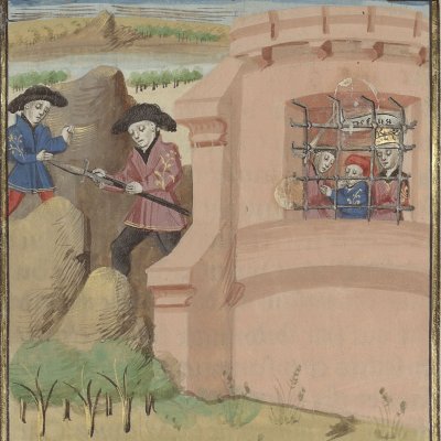 Crésus (Boccace, De casibus, Arsenal, Ms-5192 réserve, F65v)