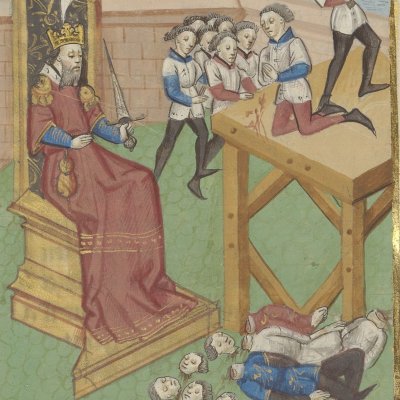 Artaxerxès (Boccace, De casibus, Arsenal, Ms-5192 réserve, F111v)