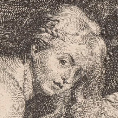 Suzanne et les vieillards (gravure) - Vorsterman d'après Rubens