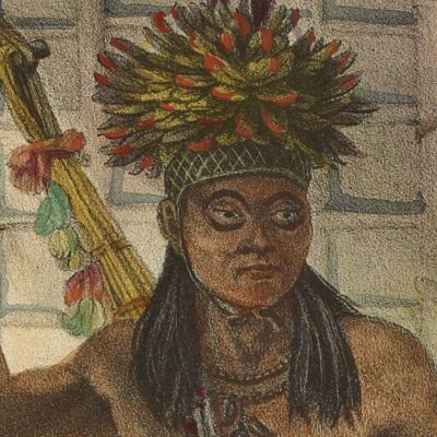 Famille d’un chef Camacan se préparant pour une fête (Voyage pittoresque et historique au Brésil, t.1) - Debret