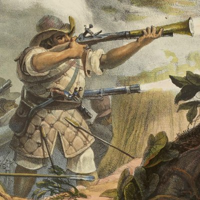 Soldats indiens de Mugi das Cruzas (Voyage pittoresque et historique au Brésil, t.1) - Debret