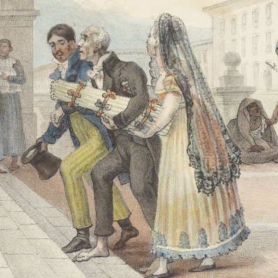 Le vieillard convalescent (Voyage pittoresque et historique au Brésil, t.3) - Debret