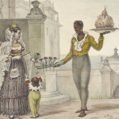 Marchand de fleurs (Voyage pittoresque et historique au Brésil, t.3) - Debret