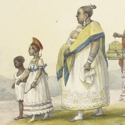 Une mulâtresse à la campagne (Voyage pittoresque et historique au Brésil, t.3) - Debret
