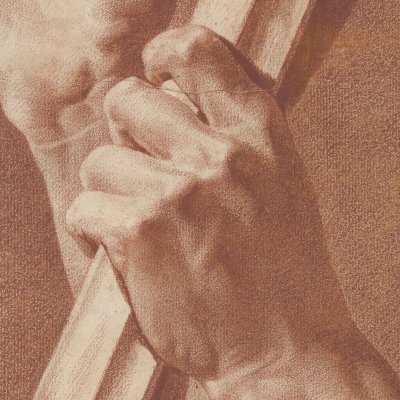 Étude de mains pour le Serment des Horaces de David - Debret