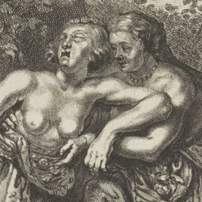 La nymphe Égérie pleurant la mort de Numa Pompilius - Crispin de Passe
