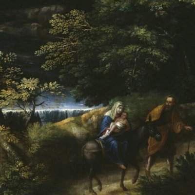 Paysage avec la Fuite en Égypte (version du Louvre) - Hérault