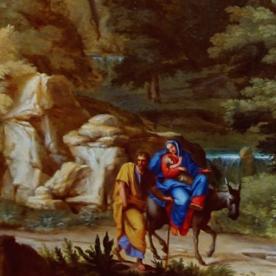 Paysage avec la Fuite en Égypte (version de Lille) - Hérault