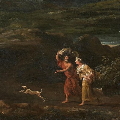 Paysage avec variation sur un sujet biblique - Hérault ?