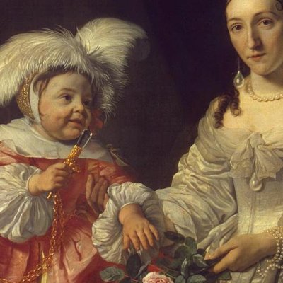 Pieter Lucaszn van de Venne avec Anna de Carpentier et leur enfant - Bartholomeus van der Helst