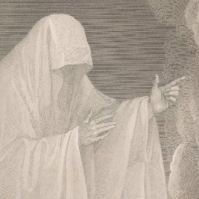 Saül et la sorcière d'Endor - William Sharp d'après Benjamin West