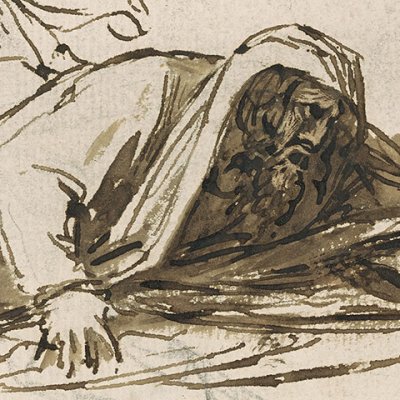 Saül et la sorcière d'Endor (esquisse) - Benjamin West