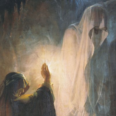 La sorcière d'Endor invoque l'ombre de Samuel - Martynov