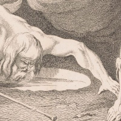 Ulysse évoque l'ombre de Tirésias - Caylus et Fessard d'après Bouchardon