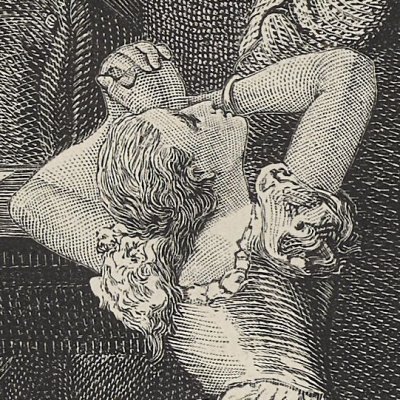 Fantine aux pieds de Javert (Les Misérables, 1ère partie, Fantine) - Méaulle d'après Neuville
