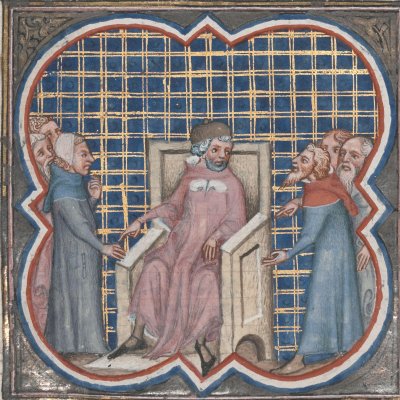 Installation de Juda en Canaan (Bible historiale de Petrus Comestor, F115v) - Jean Bondol