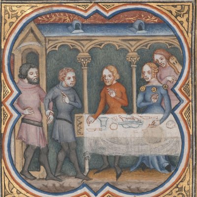 Vengeance de Samson (Bible historiale de Petrus Comestor, F123v) - Jean Bondol