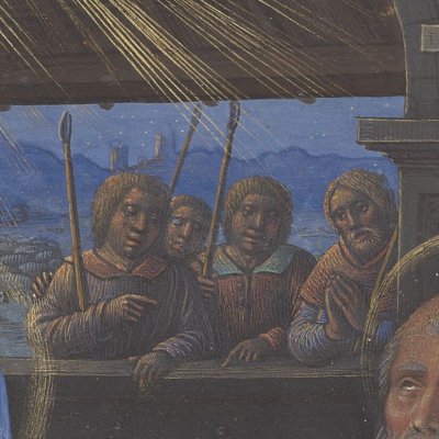 Nativité (Les Grandes Heures d'Anne de Bretagne, Bnf Lat9474, f51v) - Bourdichon