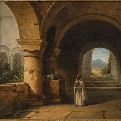 Galerie d'un cloître - Renoux