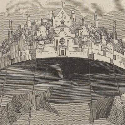 Laputa (Gulliver, Furne, 1838) - Granville