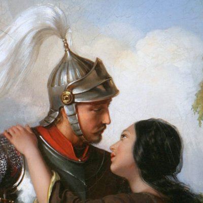 Les adieux de Wacław à Maria / Pożegnanie Wacława z Marią (version de 1849) - Józef Simmler