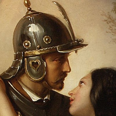 Les adieux de Wacław à Maria / Pożegnanie Wacława z Marią (version de 1856) - Józef Simmler