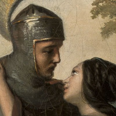 Les adieux de Wacław à Maria / Pożegnanie Wacława z Marią (version de 1848) - Józef Simmler