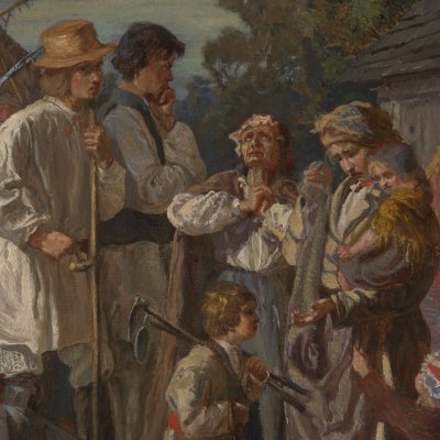 Samedi à la ferme - Józef Chełmoński