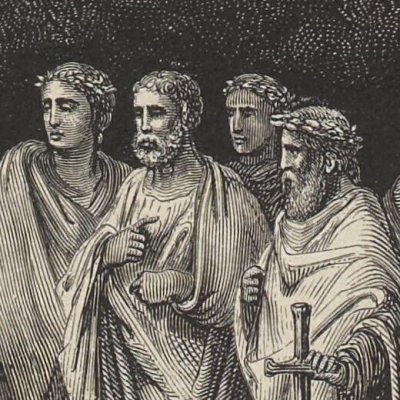Limbes, Poètes et Héros (L'Enfer, chant IV) - Gustave Doré