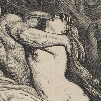 Dante s'évanouit (L'Enfer, chant V) - Gustave Doré