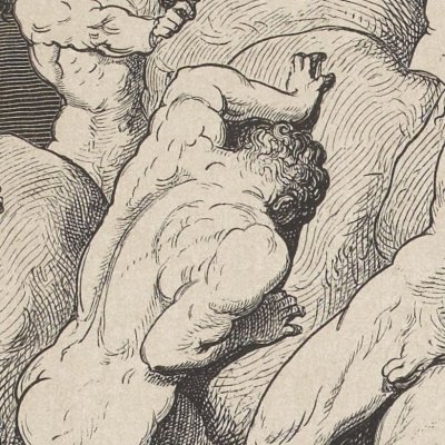 Avares et Gourmands (L'Enfer, chant VII) - Gustave Doré