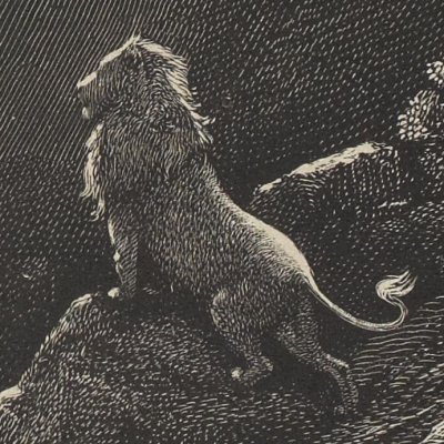Le lion (L'Enfer, chant I) - Gustave Doré
