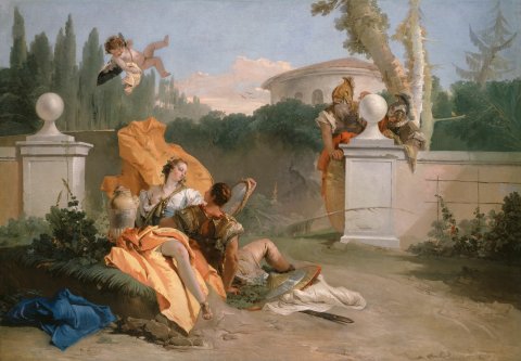 Renaud et Armide surpris par Charles et Ubalde - Tiepolo