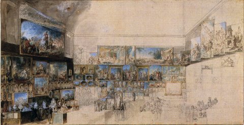 Le Salon de 1765 - Gabriel de Saint-Aubin
