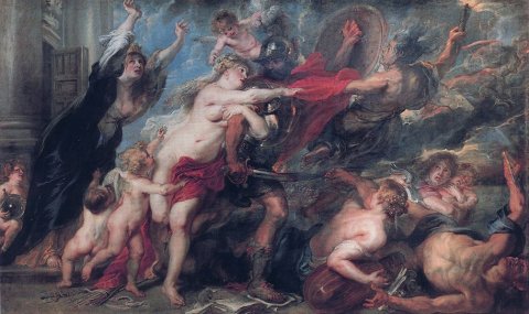 Les Horreurs de la guerre, 204x345 cm, 1637, Palazzo Pitti, Florence (Max Rooses n°827) 