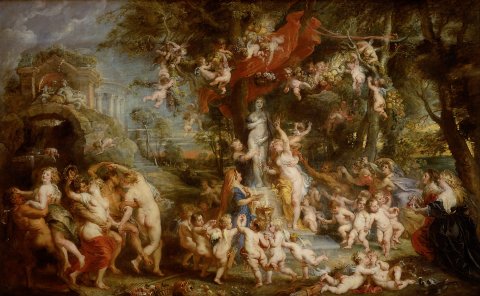 La Fête de Vénus, huile sur toile, 217x350 cm, Kunsthistorishes Museum, Vienne