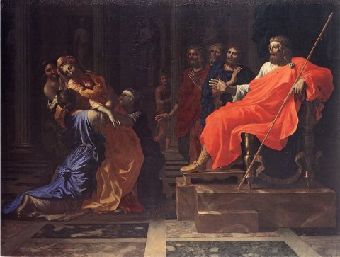 Esther et Assuérus - Poussin