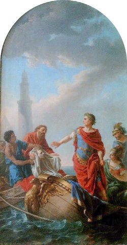 La tête de Pompée présentée à César - Lagrenée