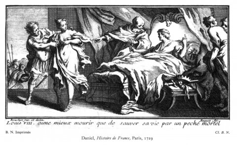 La mort de Louis VIII (Daniel, Histoire de France, éd. 1729 t3)