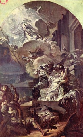 Le miracle des Ardents (esquisse du musée Carnavalet) - Doyen