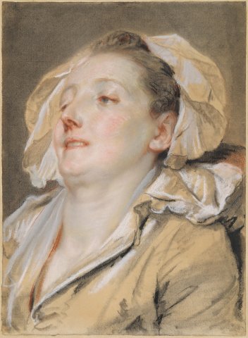 La Mère bien aimée (pastel de Washington) - Greuze