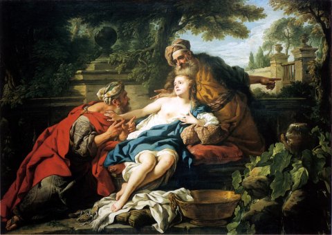 Suzanne entre les vieillards (version de Ponce) - Jean-François de Troy