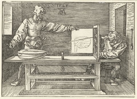 Le dessinateur de luth (Instructions...) - Dürer
