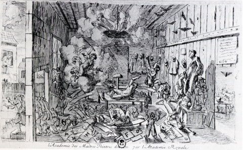 L’Académie des Maîtres Peintres détruite par l’Académie Royale (1664)