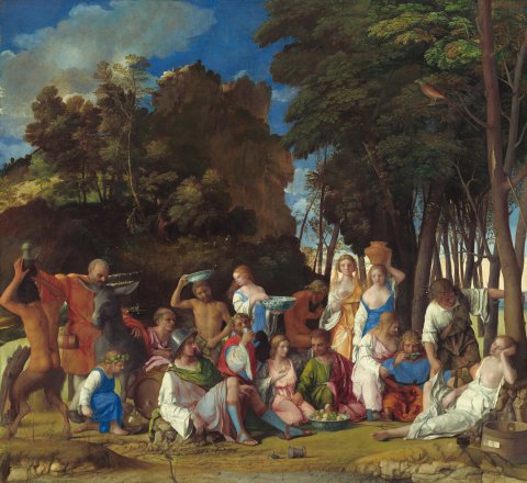 La Fête des dieux, 1518, National Gallery of Art, Washington 
