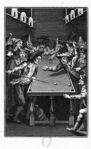 Le vice au billard (Rétif, Nuits de Paris, 1788, t. V) - Sergent