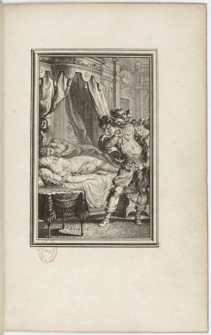 Joconde surprend sa femme (Joconde. La Fontaine, Contes, 1762) - Eisen