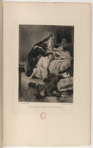 Double assasinat dans la rue Morgue (Hist. extraordinaires, 1884) - Daniel Vierge