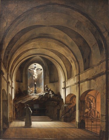 Chapelle du Calvaire dans l'église Saint-Roch, dessinée par Louis Boullée, réalisée en 1754