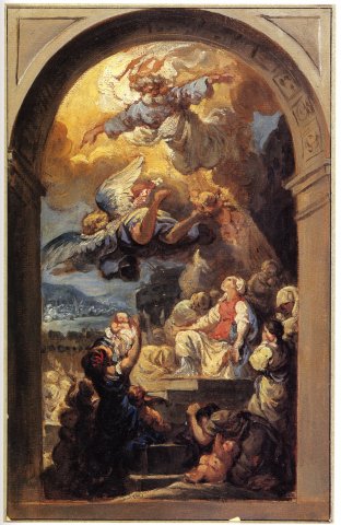 Gabriel François Doyen, Sainte Geneviève demande à Dieu de repousser l’invasion des Huns, 1759-1760